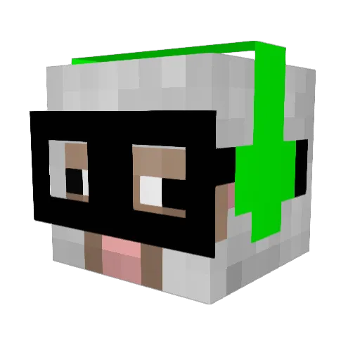 ruben_m Minecraft avatar head, 3D render