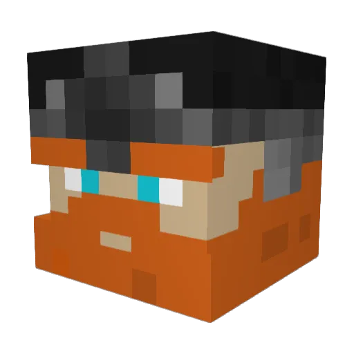 rubeneiern Minecraft avatar head, 3D render