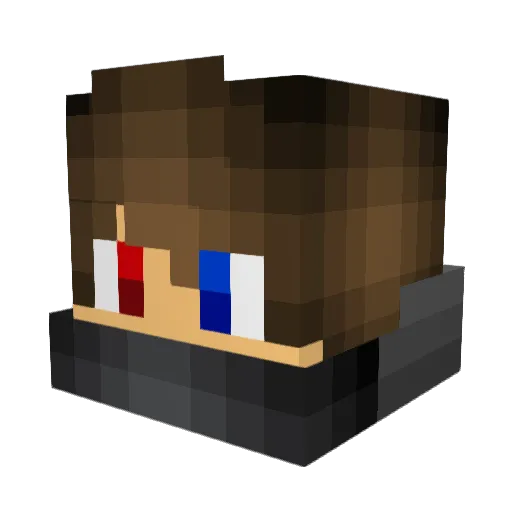 rubengiordano Minecraft avatar head, 3D render