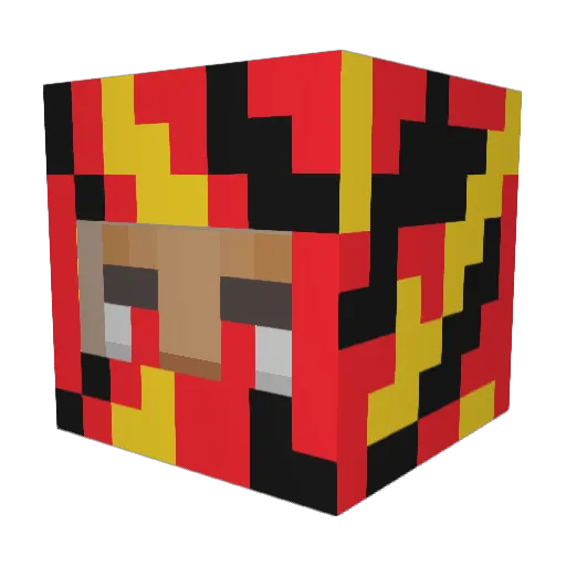rubenq48 Minecraft avatar head, 3D render