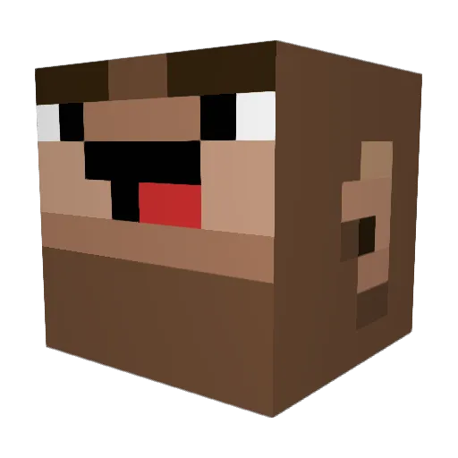 rubenrata69 Minecraft avatar head, 3D render