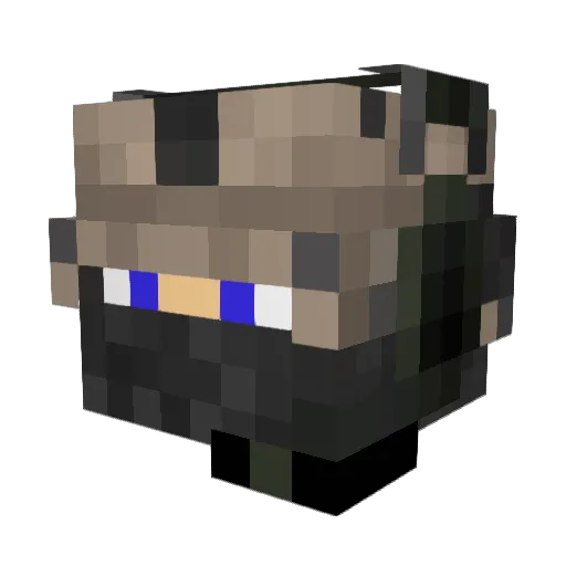 rubenthekid5954 Minecraft avatar head, 3D render