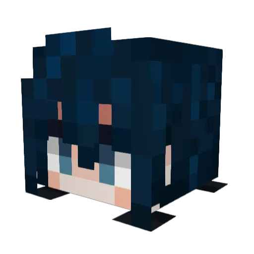 rubire1 Minecraft avatar head, 3D render