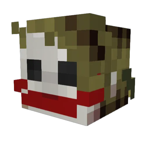 rubix_03 Minecraft avatar head, 3D render