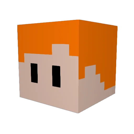 rubixscubeisdead Minecraft avatar head, 3D render