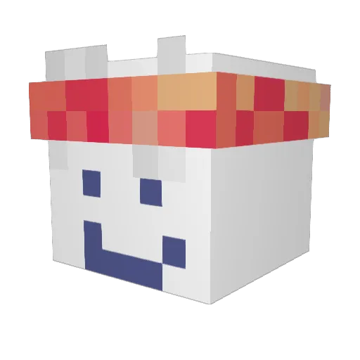 rubsey Minecraft avatar head, 3D render
