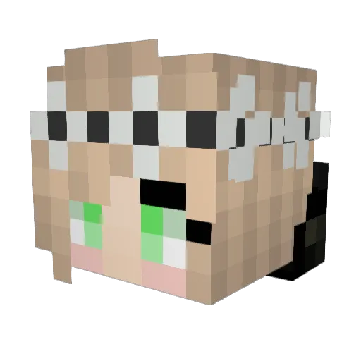ruby367 Minecraft avatar head, 3D render