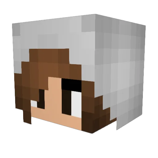 rubyamber Minecraft avatar head, 3D render