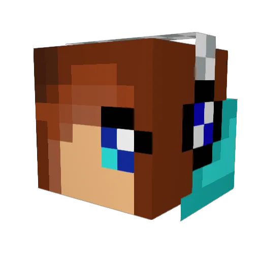 rubybell04 Minecraft avatar head, 3D render