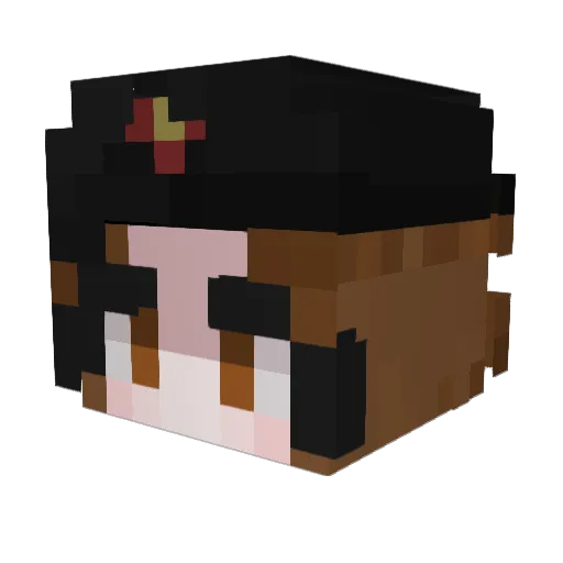 rubydavis7 Minecraft avatar head, 3D render
