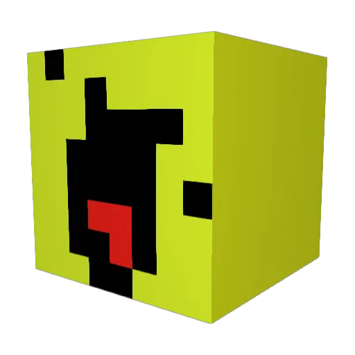 rubydog45 Minecraft avatar head, 3D render