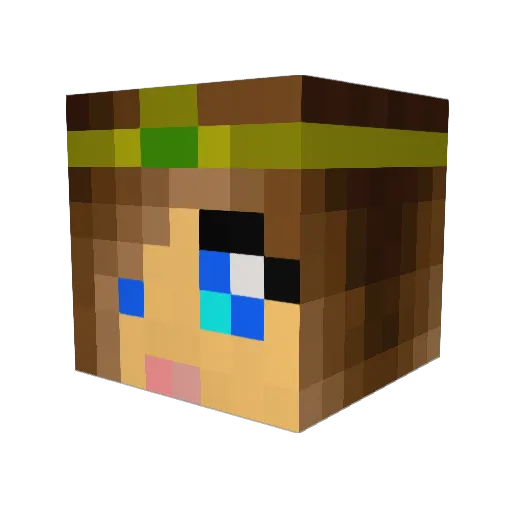 rubyduby_ Minecraft avatar head, 3D render