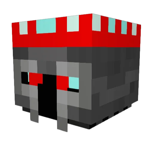 rubyeyesking Minecraft avatar head, 3D render