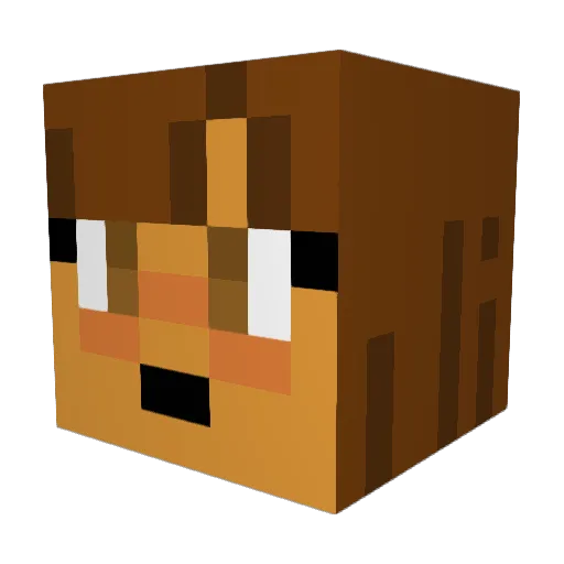 rubygomez7 Minecraft avatar head, 3D render