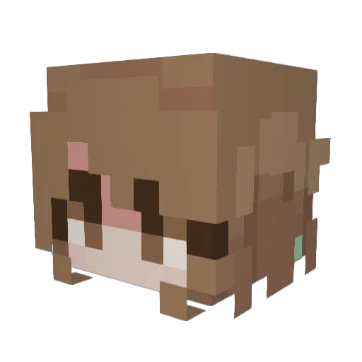 rubyjpg Minecraft avatar head, 3D render