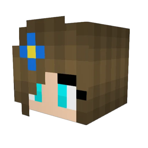 rubyshoes Minecraft avatar head, 3D render