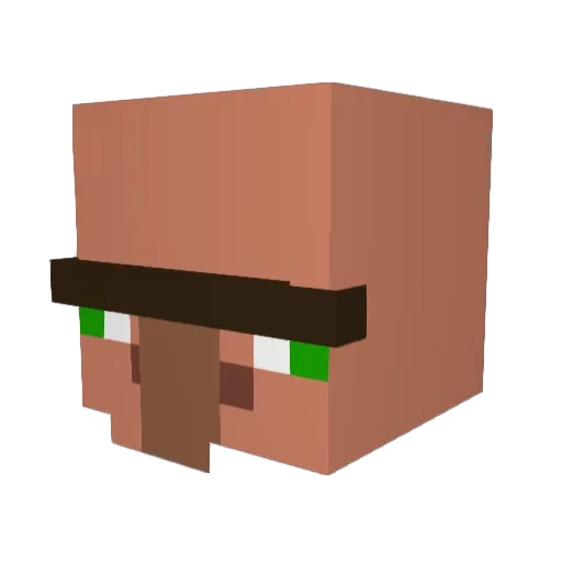 rubythenoob Minecraft avatar head, 3D render