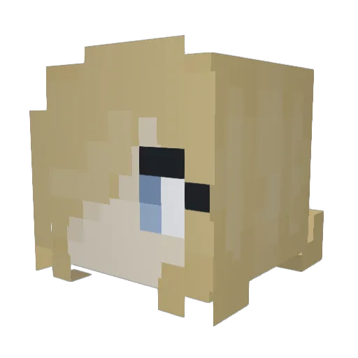 rubytuesd4y Minecraft avatar head, 3D render