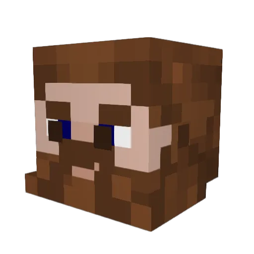 rucbar98 Minecraft avatar head, 3D render
