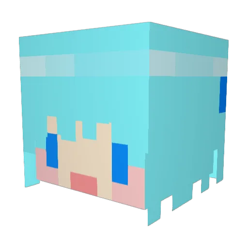 ruchon Minecraft avatar head, 3D render