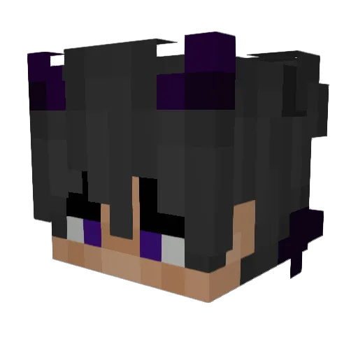 ruddlev Minecraft avatar head, 3D render