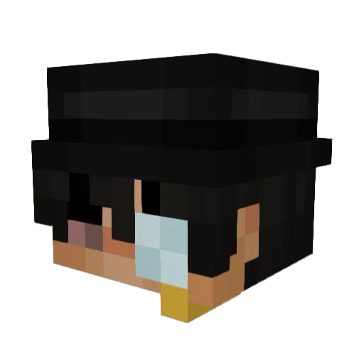 rudeq Minecraft avatar head, 3D render