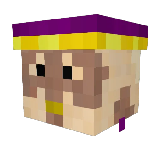 ruderocko Minecraft avatar head, 3D render