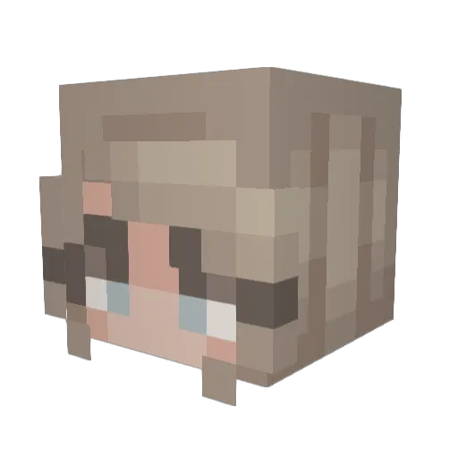 rudia12 Minecraft avatar head, 3D render