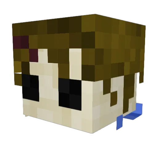 rudie_54 Minecraft avatar head, 3D render