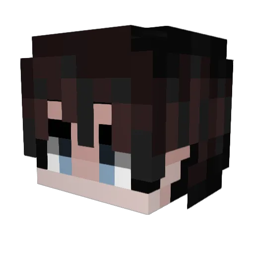 rudiskacel Minecraft avatar head, 3D render