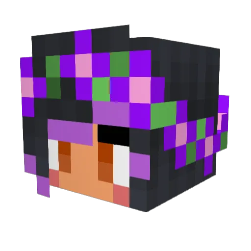 rudos_ Minecraft avatar head, 3D render