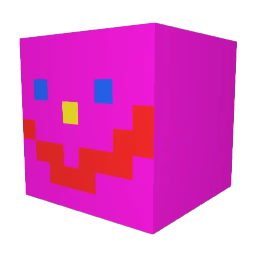 rudyagent Minecraft avatar head, 3D render