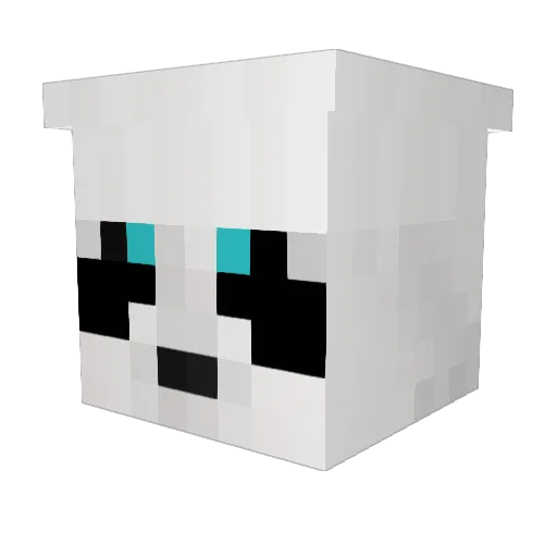 rudypatudy Minecraft avatar head, 3D render