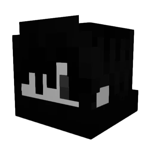ruelex Minecraft avatar head, 3D render