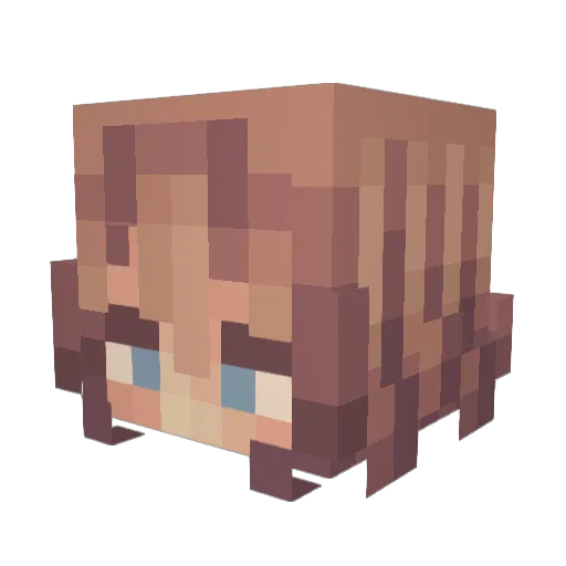 ruezomon Minecraft avatar head, 3D render