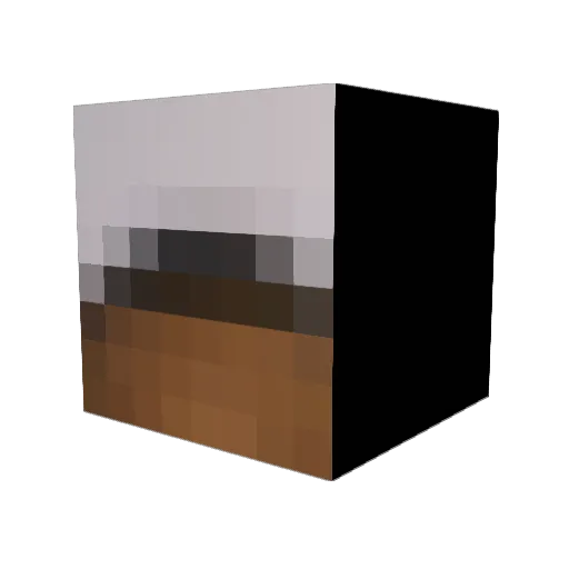 ruffehd Minecraft avatar head, 3D render