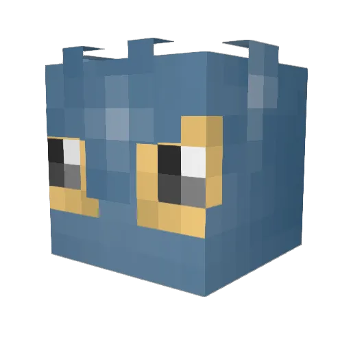ruffes769 Minecraft avatar head, 3D render