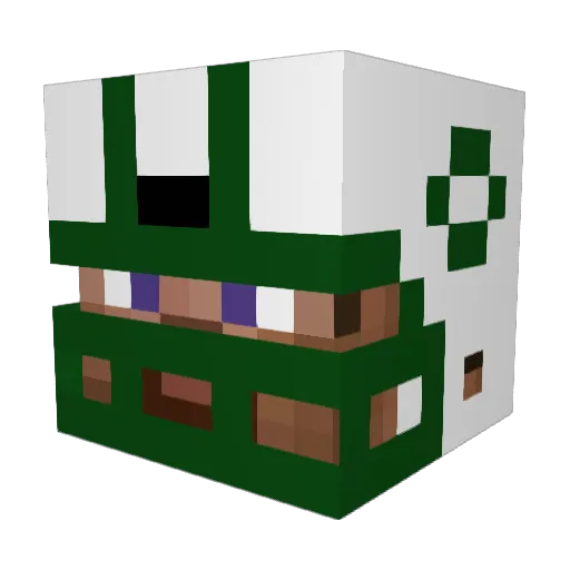 ruffski Minecraft avatar head, 3D render