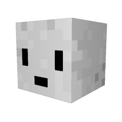rufle_ Minecraft avatar head, 3D render