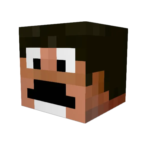 rufo79 Minecraft avatar head, 3D render