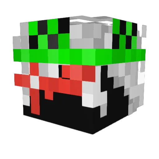 rufus_bot Minecraft avatar head, 3D render