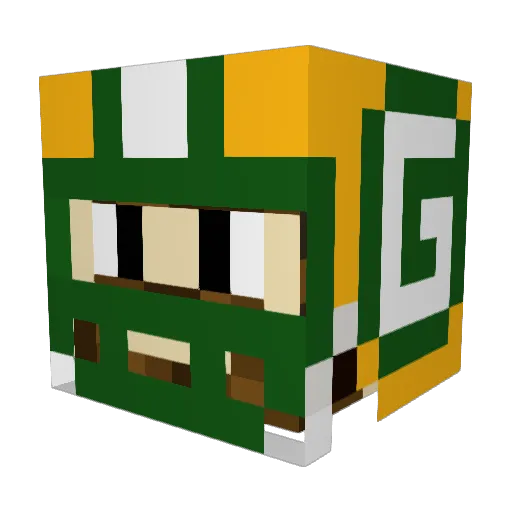 rufusmax Minecraft avatar head, 3D render