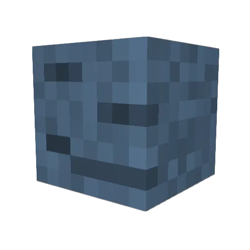 rug__ Minecraft avatar head, 3D render
