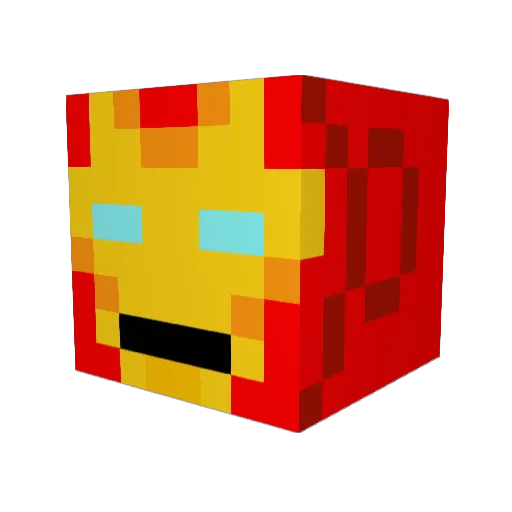 rugbyhead2 Minecraft avatar head, 3D render