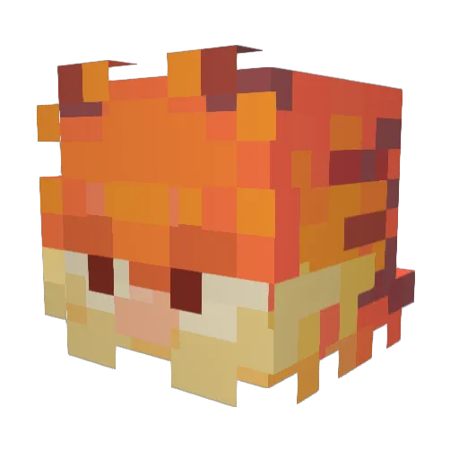 ruggedlAnd Minecraft avatar head, 3D render