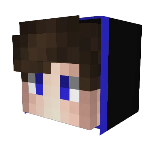 rugra Minecraft avatar head, 3D render