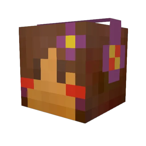 rugratlover Minecraft avatar head, 3D render
