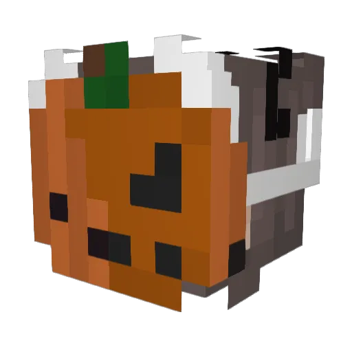 rugyu Minecraft avatar head, 3D render