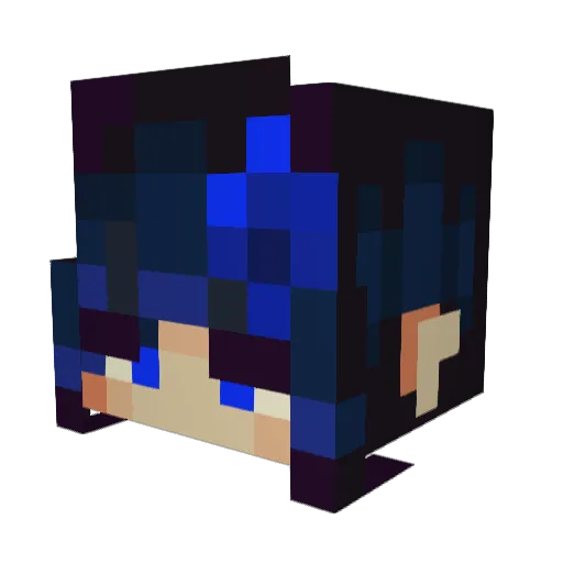 ruinene Minecraft avatar head, 3D render