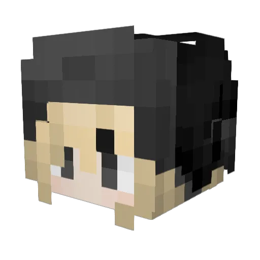 ruinforces Minecraft avatar head, 3D render